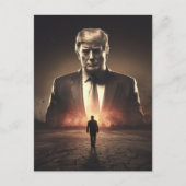 De Amerikaanse vernietiger in een zonovergoten woe Briefkaart (Voorkant)