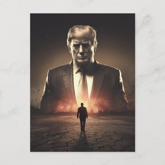 De Amerikaanse vernietiger in een zonovergoten woe Briefkaart (Voorkant)