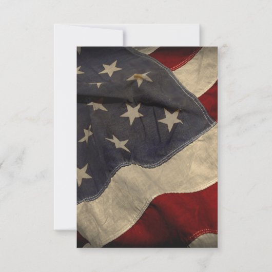 De Amerikaanse vlag bewaart de Datum met Foto Save The Date (Achterkant)