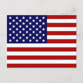 De Amerikaanse vlag Briefkaart (Voorkant)