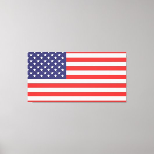 De Amerikaanse vlag Canvas Afdruk (Voorkant)