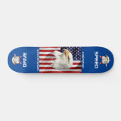 De Amerikaanse vlag, Cool Eagle Patriotic Persoonlijk Skateboard (Horizontaal)