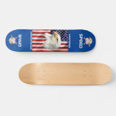 De Amerikaanse vlag, Cool Eagle Patriotic Persoonlijk Skateboard (Horizontaal)