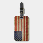 De Amerikaanse vlag, die in nood verkeert Bagagelabel (Voorkant verticaal)