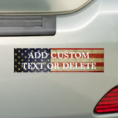 De Amerikaanse vlag, die in nood verkeert Bumpersticker (Op auto)