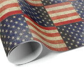 De Amerikaanse vlag, die in nood verkeert Cadeaupapier (Rol Hoek)