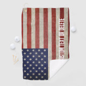 De Amerikaanse vlag, die in nood verkeert Golfhanddoek (Insitu)