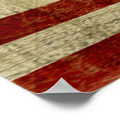 De Amerikaanse vlag, die in nood verkeert Poster (Hoek)