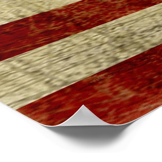 De Amerikaanse vlag, die in nood verkeert Poster (Hoek)