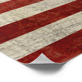 De Amerikaanse vlag, die in nood verkeert Poster (Hoek)