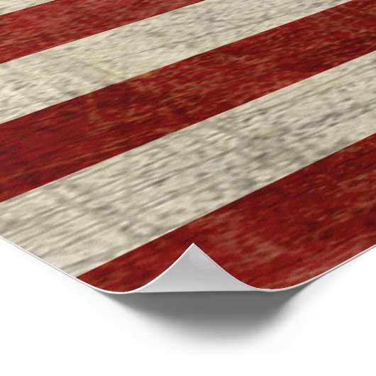 De Amerikaanse vlag, die in nood verkeert Poster (Hoek)