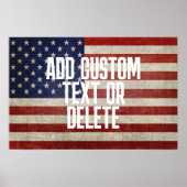 De Amerikaanse vlag, die in nood verkeert Poster (Voorkant)