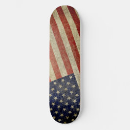 De Amerikaanse vlag, die in nood verkeert Skateboard