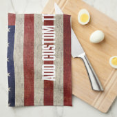 De Amerikaanse vlag, die in nood verkeert Theedoek (Quarter Fold)