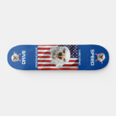 De Amerikaanse vlag, Eagle, Star Patriotic Persoonlijk Skateboard (Horizontaal)