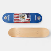 De Amerikaanse vlag, Eagle, Star Patriotic Persoonlijk Skateboard (Horizontaal)