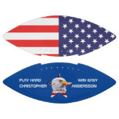 De Amerikaanse vlag, een verbluffend Eagle Patriot American Football (Panelen)