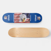 De Amerikaanse vlag, een verbluffend Eagle Patriot Persoonlijk Skateboard (Horizontaal)