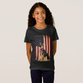 De Amerikaanse vlag Flag Independence 4e van Sheph T-shirt (Voorkant volledig)