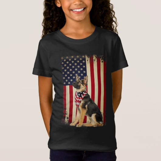 De Amerikaanse vlag Flag Independence 4e van Sheph T-shirt (Voorkant)