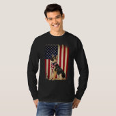 De Amerikaanse vlag Flag Independence 4e van Sheph T-shirt (Voorkant volledig)