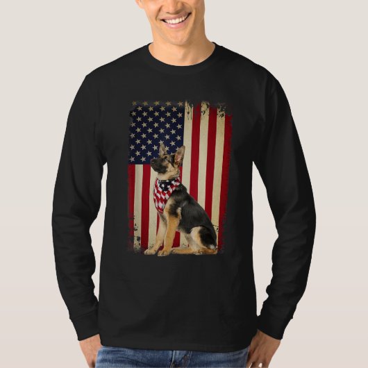 De Amerikaanse vlag Flag Independence 4e van Sheph T-shirt (Voorkant)