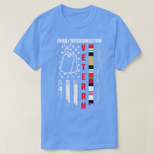 De Amerikaanse vlag is blij dat de Veteranendag vo T-shirt (Design voorkant)