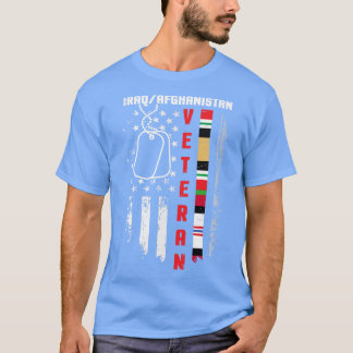 De Amerikaanse vlag is blij dat de Veteranendag vo T-shirt