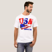 De Amerikaanse vlag, is de nationale vlag van de T-shirt (Voorkant volledig)