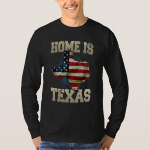 De Amerikaanse vlag is de  vlag van Texas T-shirt