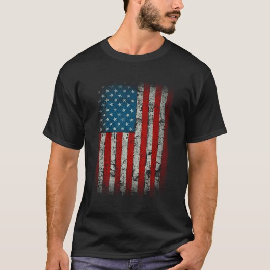 De Amerikaanse vlag is een verdrietig patriottisch T-shirt (Voorkant)