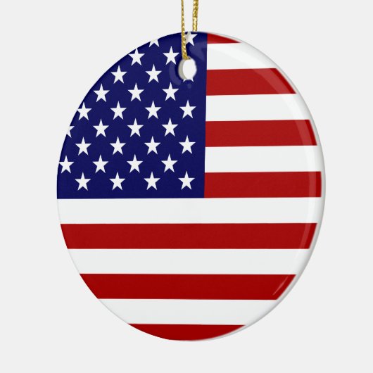 De Amerikaanse vlag Keramisch Ornament (Links)