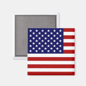 De Amerikaanse vlag Magneet (Voorkant / Achterkant)