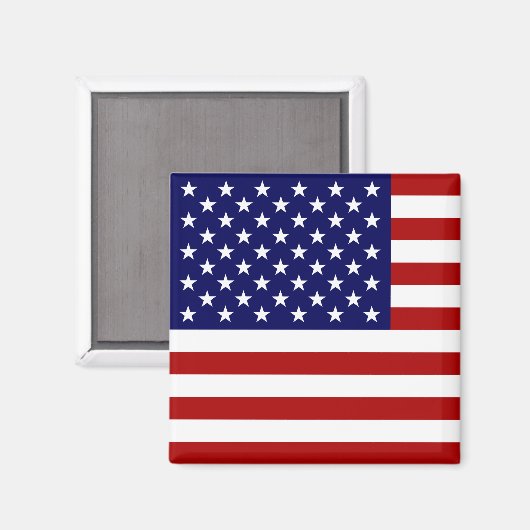 De Amerikaanse vlag Magneet (Voorkant / Achterkant)