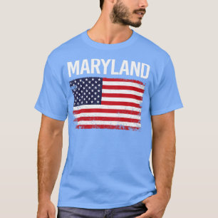 De Amerikaanse vlag Maryland T-shirt