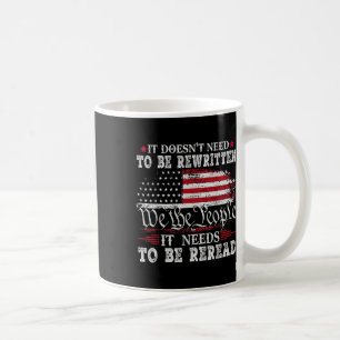 De Amerikaanse vlag moet worden gelezen. Koffiemok