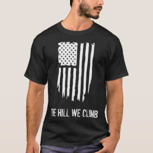 De Amerikaanse vlag op de heuvel die we beklimmen T-shirt