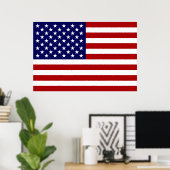 De Amerikaanse vlag Poster (Thuiskantoor)