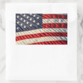 De Amerikaanse vlag Rechthoekige Sticker (Tas)