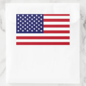 De Amerikaanse vlag Rechthoekige Sticker (Tas)