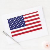 De Amerikaanse vlag Rechthoekige Sticker (Envelop)