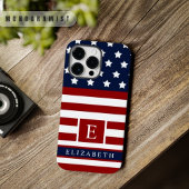 De Amerikaanse vlag Rode Blauwe Kleur Case-Mate iPhone Case