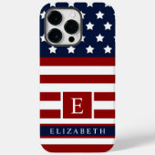De Amerikaanse vlag Rode Blauwe Kleur Case-Mate iPhone Case (Achterkant)