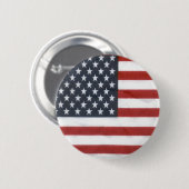 De Amerikaanse vlag Ronde Button 5,7 Cm (Voorkant /achterkant)