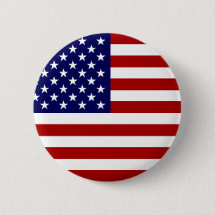 De Amerikaanse vlag Ronde Button 5,7 Cm