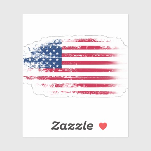 De Amerikaanse vlag Sticker (Vel)