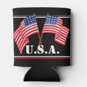 De Amerikaanse vlag - U.S.A. Blikjeskoeler (Achterkant)