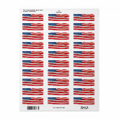 De Amerikaanse vlag, U.S.A Etiket (Full Sheet)