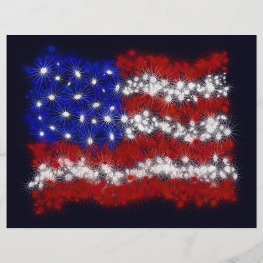 De Amerikaanse Vlag van de Sterren en van de Strep Flyer (Voorkant)