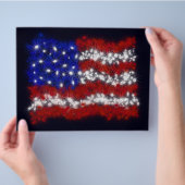 De Amerikaanse Vlag van de Sterren en van de Strep Flyer (Hand)
